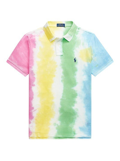 Tie-Dye Cotton Polo Shirt