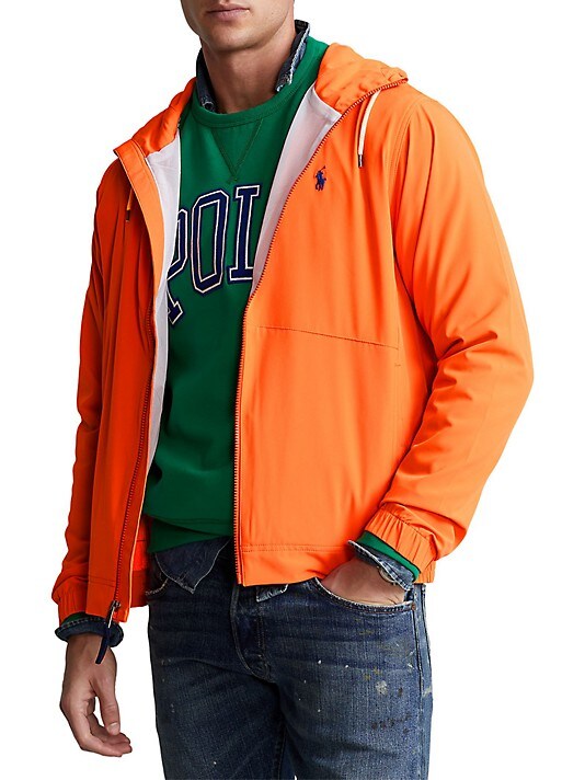 Polyester-Blend Windbreaker Jacket