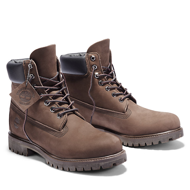 6-INCH PREMIUM WATERPROOF BOOTS - BROWN NUBUCK