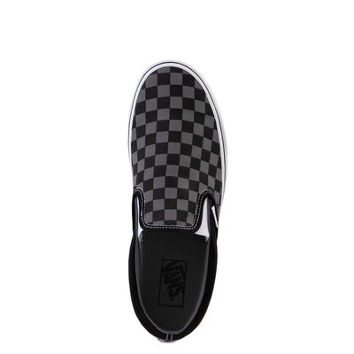 Vans Slip On Checkerboard Skate Shoe - Gray / Black