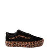 Vans Old Skool Platform Skate Shoe - Black / Leopard