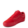 Vans Old Skool Tonal Checkerboard Skate Shoe - Racing Red