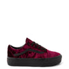 Vans Old Skool Velvet Platform Skate Shoe - Burnt Russet