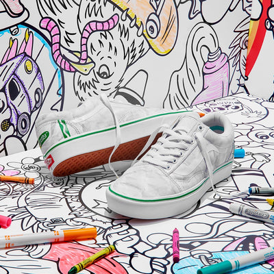 Vans x Crayola Old Skool ComfyCush® DIY Imagination Construction