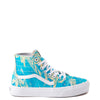 Vans Sk8 Hi Tapered Skate Shoe - Blue / Yellow Swirl