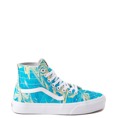 Vans Sk8 Hi Tapered Skate Shoe - Blue / Yellow Swirl