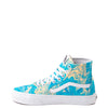 Vans Sk8 Hi Tapered Skate Shoe - Blue / Yellow Swirl