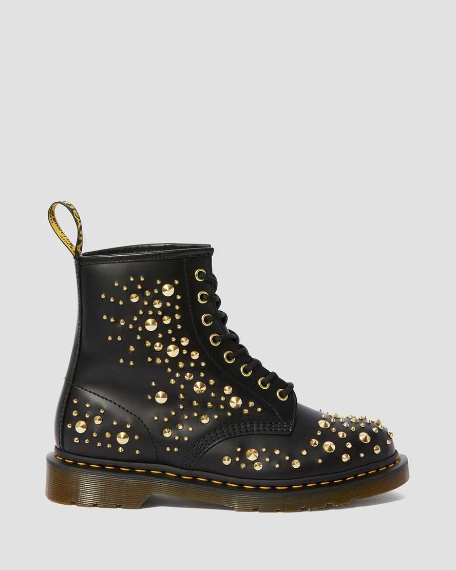 1460 MIDAS SMOOTH LEATHER GOLD STUDDED BOOTS