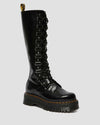 1B60 XL WOMEN'S LEATHER KNEE HIGH PLATFORM BOOTS