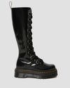 1B60 XL WOMEN'S LEATHER KNEE HIGH PLATFORM BOOTS