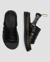 MURA SUICOKE CROCO LEATHER SANDALS