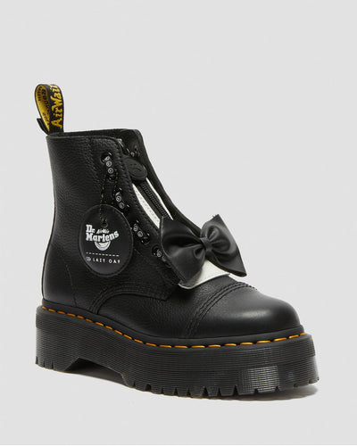 SINCLAIR LAZY OAF LEATHER PLATFORM BOOTS