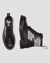 1460 FUTURA EMBROIDERED LEATHER LACE UP BOOTS