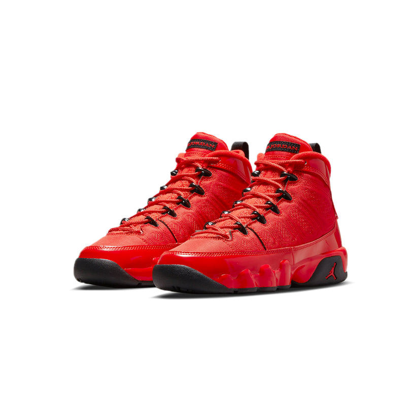 AIR JORDAN KIDS 9 RETRO CHILE RED GS SHOES