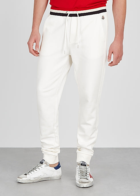 Off-white cotton sweatpants