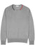 Grey mélange cotton jumper