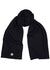 Navy logo wool scarf