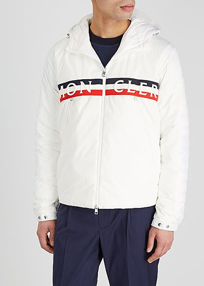 Olargues white logo shell jacket