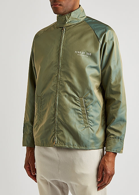 Souvenir green logo track jacket