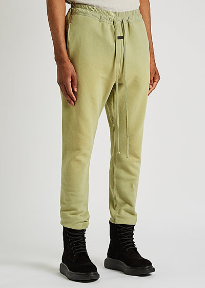 Olive cotton sweatpants