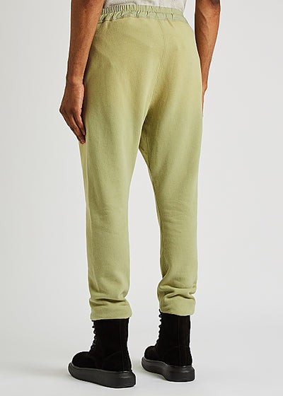 Olive cotton sweatpants