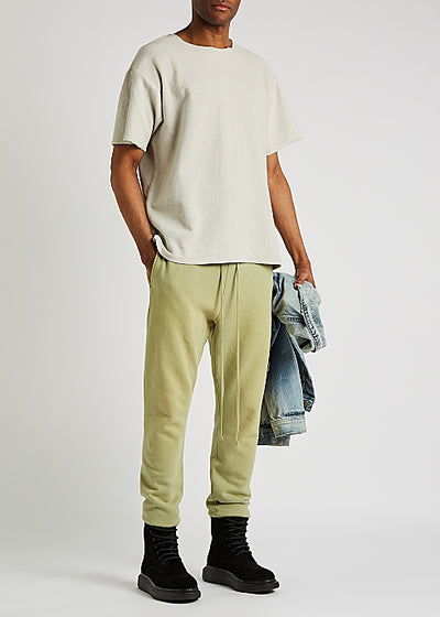 Olive cotton sweatpants