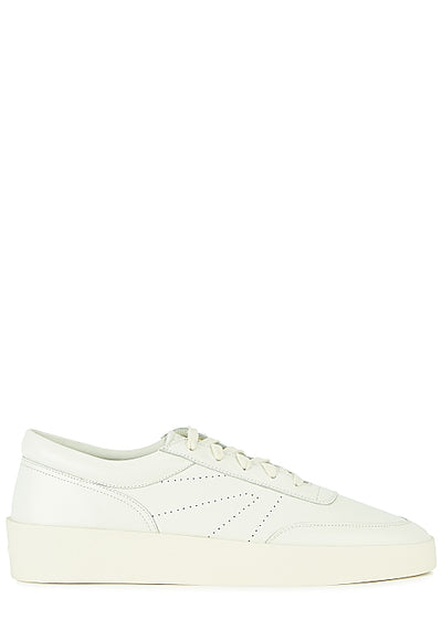 White leather sneakers