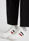 New Monaco white leather sneakers