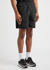 Black shell swim shorts