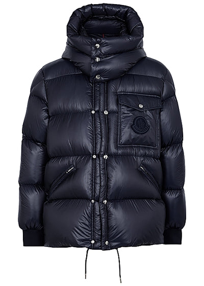 Lamentin navy quilted shell jacket