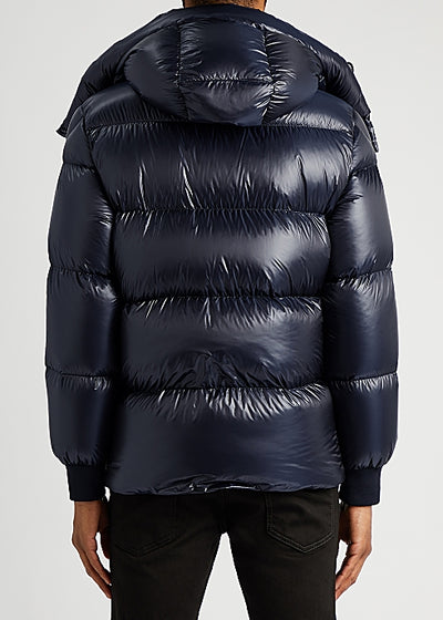 Lamentin navy quilted shell jacket