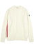 Cream cable-knit wool-blend jumper