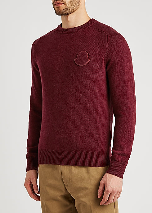 Dark red cashmere jumper