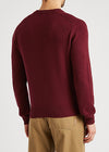 Dark red cashmere jumper