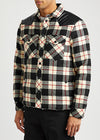 Grenoble Gelt checked padded wool overshirt