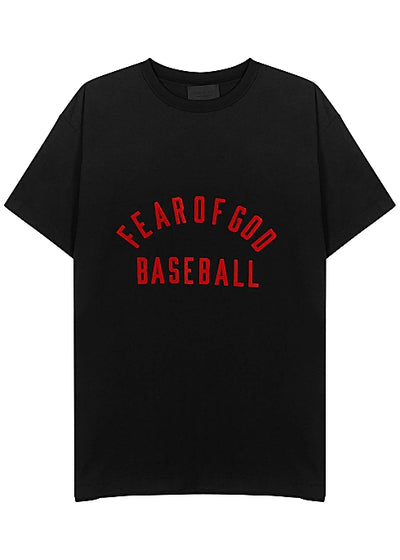 Baseball black cotton T-shirt