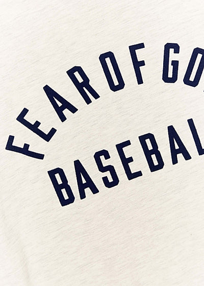 Baseball ecru cotton T-shirt