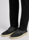 101 black suede sneakers