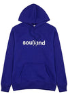 Googie blue hooded jersey sweatshirt