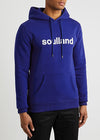 Googie blue hooded jersey sweatshirt