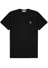 Black logo cotton T-shirt