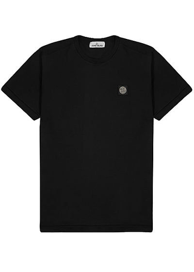 Black logo cotton T-shirt