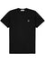 Black logo cotton T-shirt