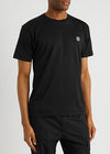 Black logo cotton T-shirt