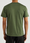 Green logo cotton T-shirt