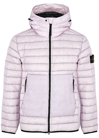 Lilac quilted shell jacket