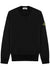 Black logo cotton sweatshirt