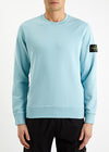 Light blue logo cotton sweatshirt