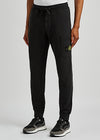 Black cotton sweatpants