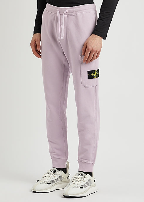 Lilac cotton sweatpants